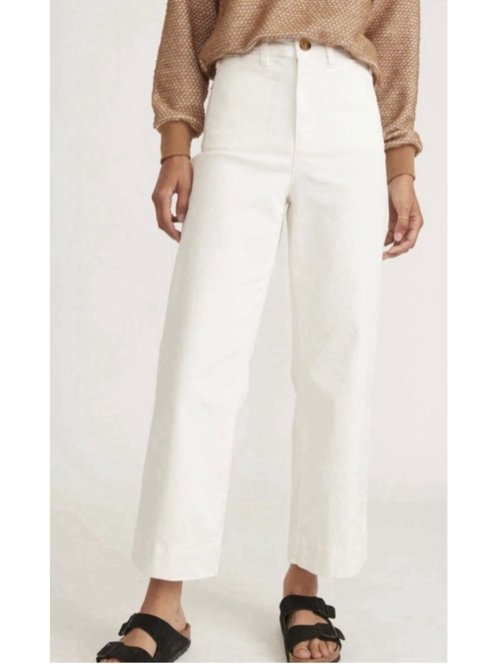 Marine Layer Bridget High Rise Pant Wide Leg Crop Women’s Size 6 - Picture 1 of 10